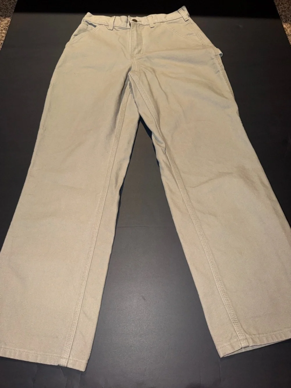 Carhartt Women’s Canvas Work Pants in Khaki - Picture 2 of 4